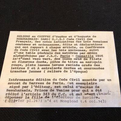 Rare 1805 Code Civil Des Francais by Henri-Jean-Baptiste Dard