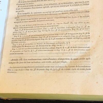 Rare 1805 Code Civil Des Francais by Henri-Jean-Baptiste Dard