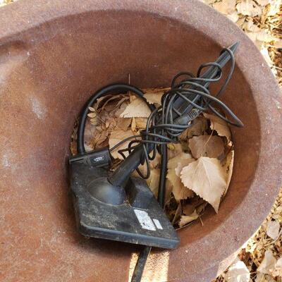 Lot 21: Large Fountain (untested) with Solar Powered Water Pump
