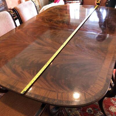 Beautiful Drexel Heirloom by Heritage High Gloss Wood Large Dining Table with Extensions