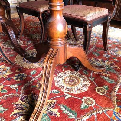 Beautiful Drexel Heirloom by Heritage High Gloss Wood Large Dining Table with Extensions