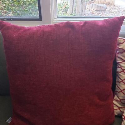 Lot 30: Red Decorative Pillow