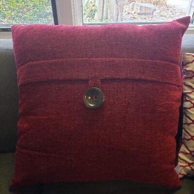 Lot 30: Red Decorative Pillow