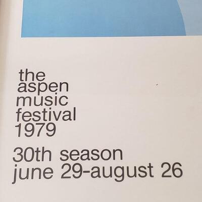 Lot 33: 1979 Aspen Music Festival Framed Poster