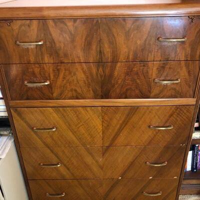 Beautiful Large Antique Wood Dresser