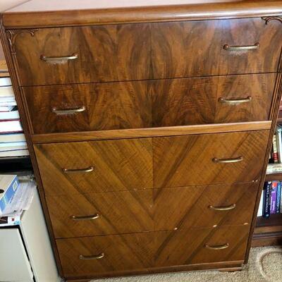 Beautiful Large Antique Wood Dresser