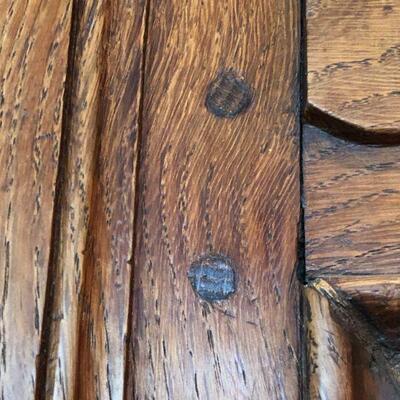 Antique French Armoire Wardrobe Beautiful Medium Brown Wood Finish Made in France