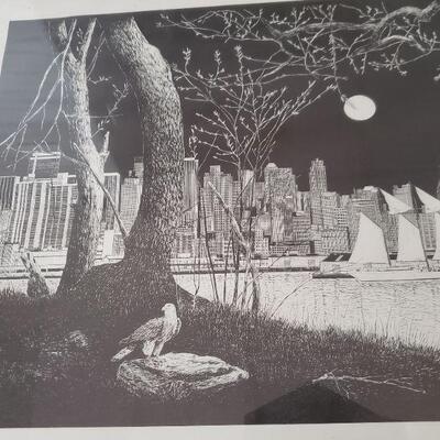 Lot 50: Signed Fine Art City Scape