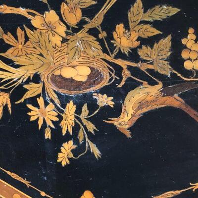 Antique French Marquetry Decor or Card Games Table