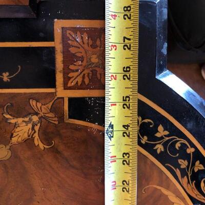Antique French Marquetry Decor or Card Games Table