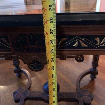 Antique French Marquetry Decor or Card Games Table