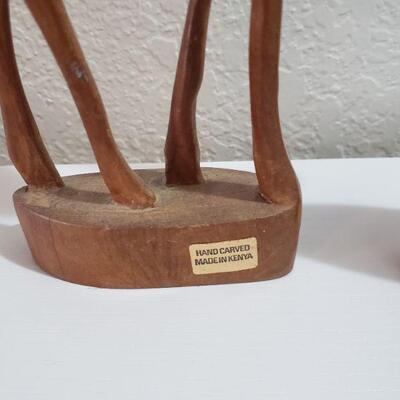 Lot 53: (2) Handcarved Kenyan Gazelles