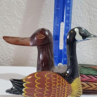 Lot 59: (2) Handmade Wood Ducks