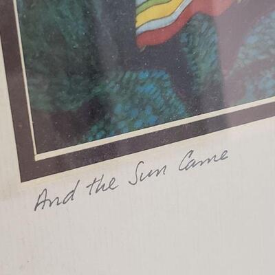 Lot 62: 'And the Sun Came' by Paul Nzalamba