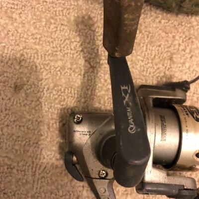 Lot of Fishing Poles and Gear incl Ryobi Quantum QR Zebco Sage and More