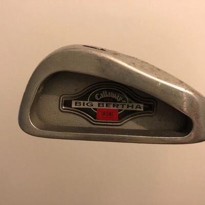 Lot of 3 Callaway Big Bertha Golf Clubs 2 Drivers and 1 Iron 