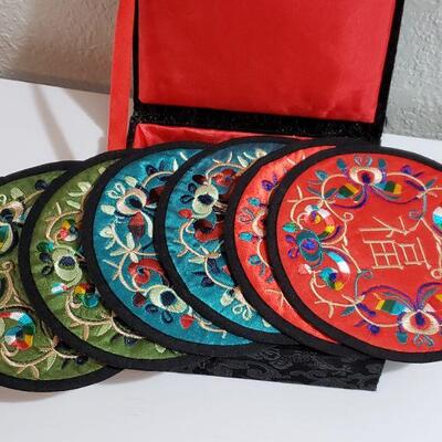 Lot 75: Chinese Coaster and Ceramic Bead Lot