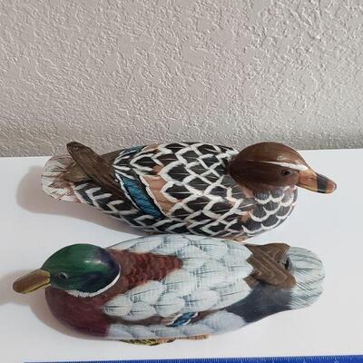 Lot 84: (2) Handpainted Ducks