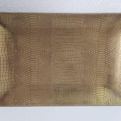Lot 86: Brass Reptile Skin Tray