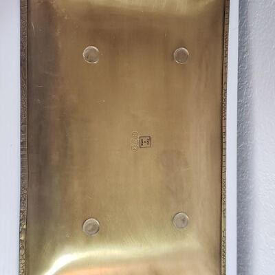 Lot 86: Brass Reptile Skin Tray