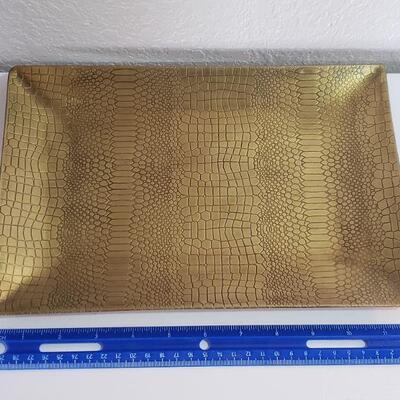 Lot 86: Brass Reptile Skin Tray