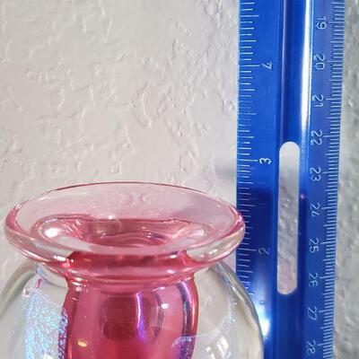 Lot 87:  Glass Vessel Signed and Dated