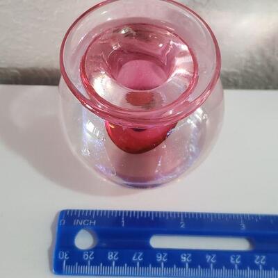 Lot 87:  Glass Vessel Signed and Dated