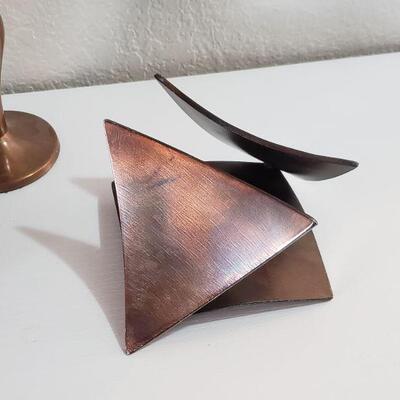 Lot 88: Copper Candleholder lot