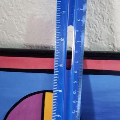 Lot 98: Naylor Art Hanging Plate 'Abstract' White Salmon, WA 