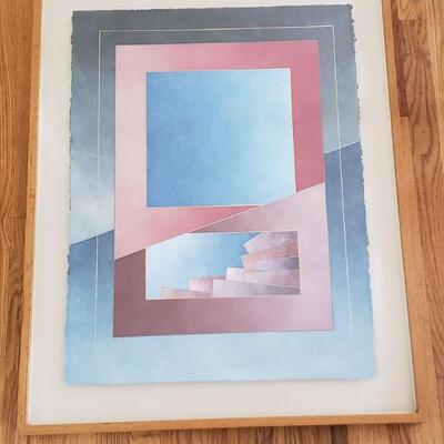 Lot 100:  Richard Carter 'Jetty Episode V" Abstract Artwork