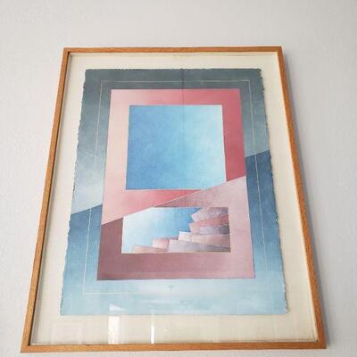 Lot 100:  Richard Carter 'Jetty Episode V" Abstract Artwork