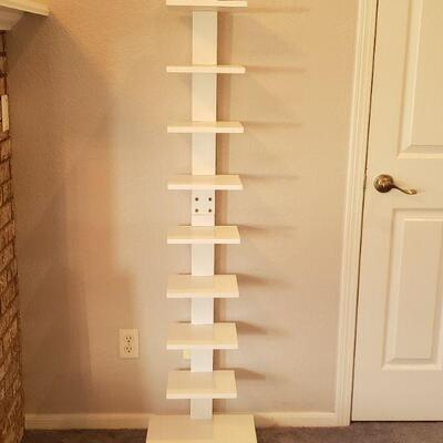 Lot 115: Tall White Shelf