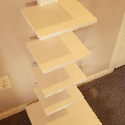 Lot 115: Tall White Shelf