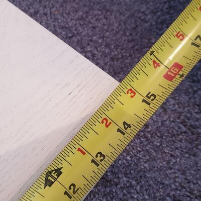 Lot 115: Tall White Shelf