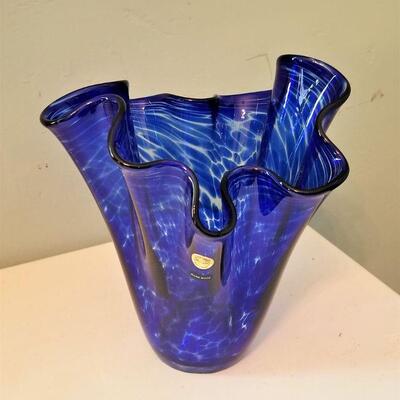 Lot #36  Art Glass Vase - POLAND