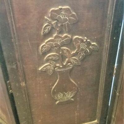 Lot #39  Antique Screen/Room Divider - 4 panels