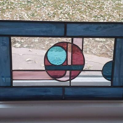 Lot 126: Stained Glass Panel