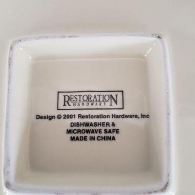 Lot 129: Restoration Hardware Appetizer Domino Plates