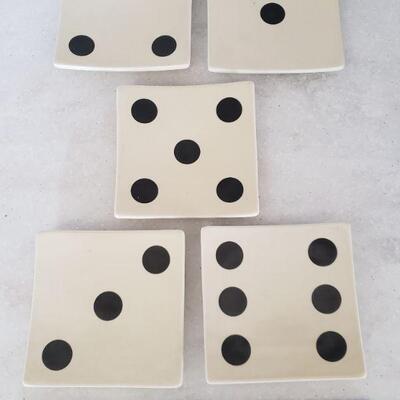 Lot 129: Restoration Hardware Appetizer Domino Plates