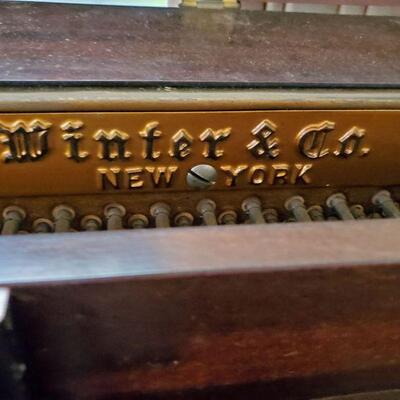 Vintage Spinet Piano by Winter and Co. from the 1940s