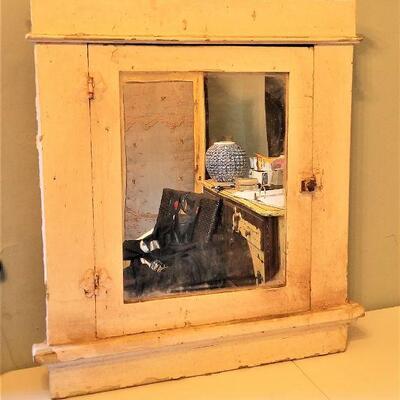 Lot #43  Antique Primitive Medicine Cabinet