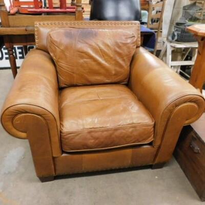 bernhardt leather armchair