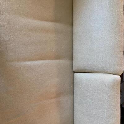B - 438 Custom Made Chevron Patterned Upholstered Sofa
