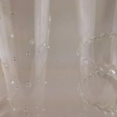 4 Blown Glass Flutes