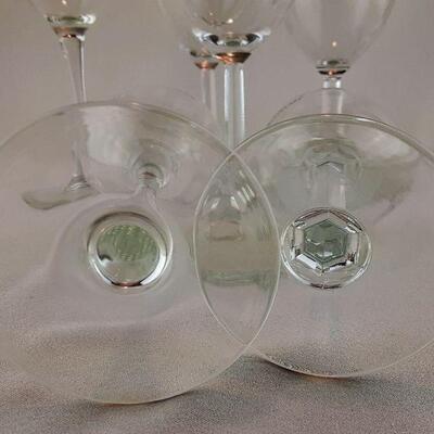 6 Souvenir Glass Stemware