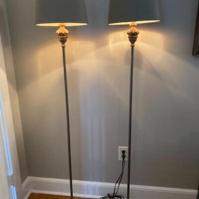 B - 443 A Pair of Candlestick Floor Lamp