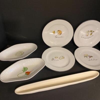 B - 478. Olive & Cheese Serving Plate