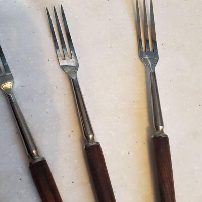 Lot 151: Mid Century Modern Inox (France) Fondue Forks 