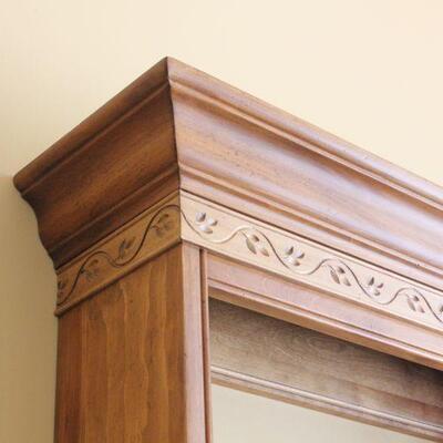 Lot 2 Pine Display Wall Shelf 