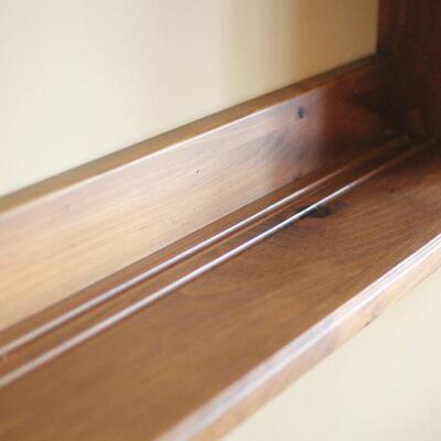Lot 2 Pine Display Wall Shelf 